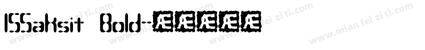 1SSaksit Bold字体转换